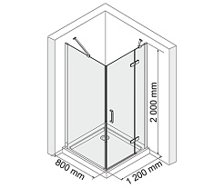 WasserKRAFT Душевой уголок Aller 10H06RW – фотография-4